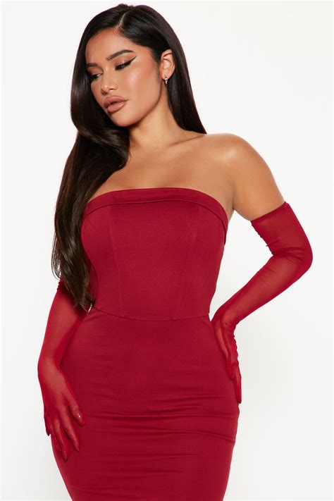 Fashion Strut Midi Dress Set Wine Fashion Nova Dresses Fashion Nova