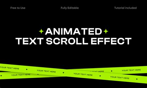 Animated Trending Text Scroll Effect Figma