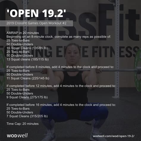 Open 192 Workout 2019 Crossfit Games Open Workout 2 Wodwell