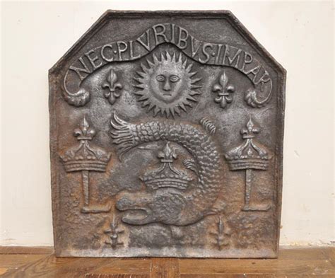 Plaque De Chemin E Ancienne Portant La Devise De Louis Xiv Nec