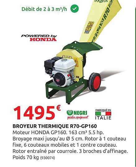 Promo Broyeur Thermique R Gp Honda Chez Rural Master Icatalogue Fr