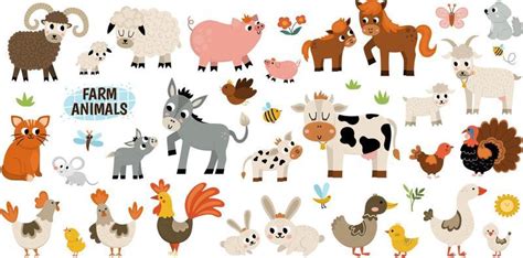 Farm Animals Clipart Vector Art, Icons, and Graphics for Free Download