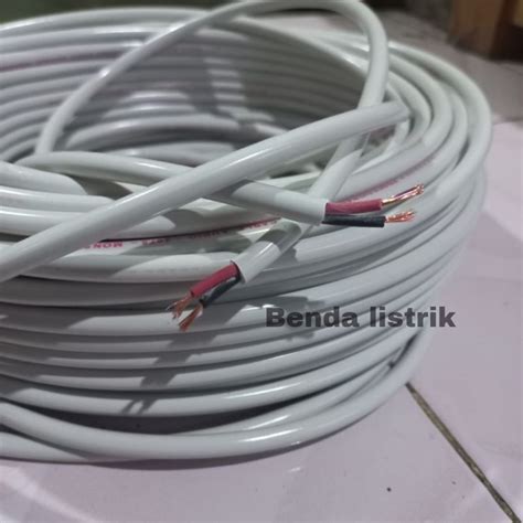 Jual Kabel Listrik Serabut 2x1 5mm Putih Kabel Serabut HYO Putih 2x1