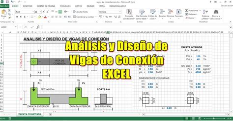 Plantilla Excel Para El Análisis Y Diseño De Vigas De Conexión ~ Ingenieria Civil