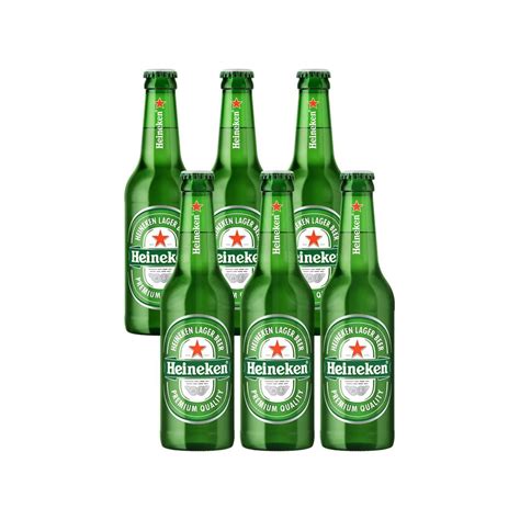 Kit 6 Unid Cerveja Puro Malte Heineken Long Neck 330 Ml Shopee