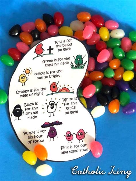 The Story Of The Jelly Beans Free Jelly Bean Prayer Printable Easter Lessons Sunday School