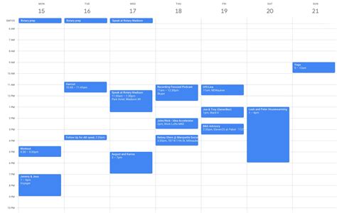 Use A Calendar Template To Make Every Day A Good Day Make Time