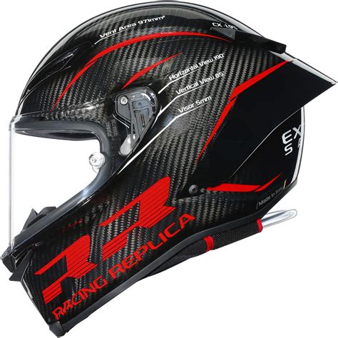 Casque PISTA GP RR PERFORMANCE AGV Carbone Rouge MAXXESS FR Casque