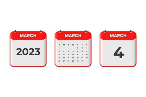 March 2023 Calendar Vector Art, Icons, and Graphics for Free Download