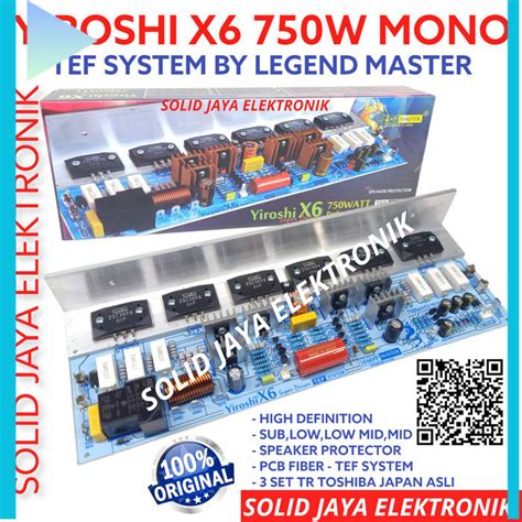 Jual KIT POWER YIROSHI X6 750W POWER AMPLIFIER YIROSHI X 6 TR SANKEN