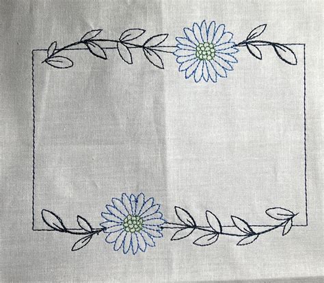 Custom Embroidered Quilt Label Daisy Quilt Label Etsy