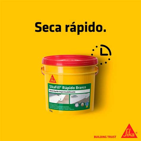 Manta Liquida Sikafill Rápido Sika Cinza Concreto 15kg Parcelamento