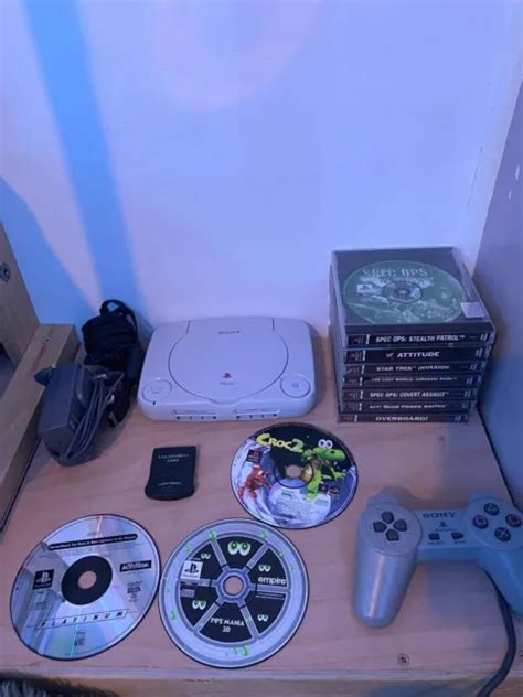 Sony Playstation Psone Slim Console Scph Pal Bundle Games Ps