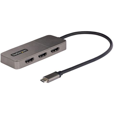 3 Port Usb C Mst Hub Triple Hdmi Up To 4k 60hz W Dp 1 4 Alt Mode And Dsc Multi