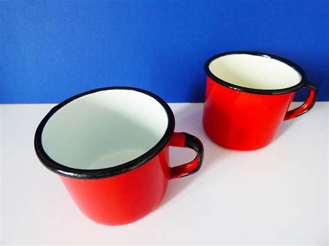 Vintage Enamel Mugs
