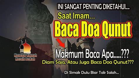 Doa Qunut Untuk Imam Dan Makmum Hot Sex Picture