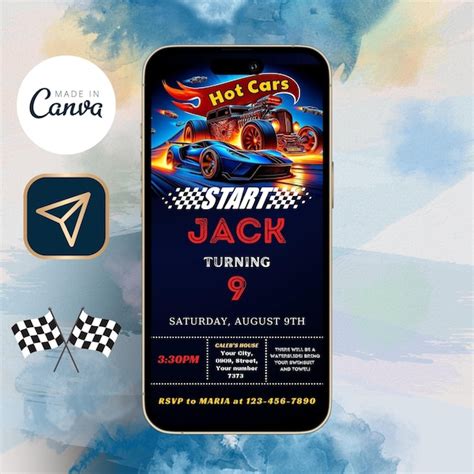 Plantilla Hot Wheels Etsy M Xico