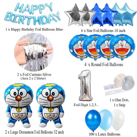 Doraemon Theme Birthday Decoration Set – Baloon Party