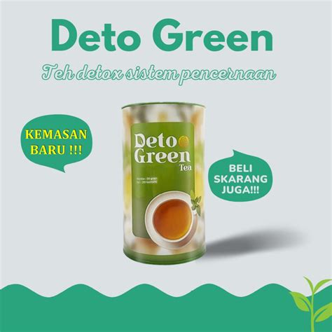 Jual Deto Green Tea Teh Detox Sistem Pencernaan Cuci Usus Daun Senna