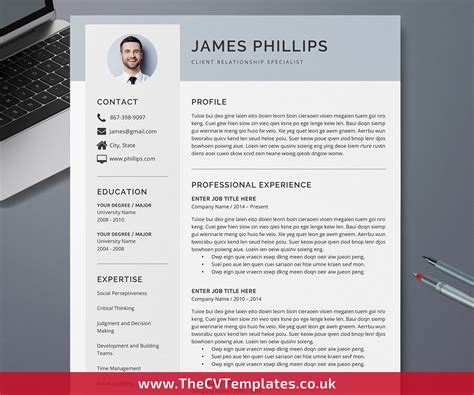 Modern Resume Template Cv Template Cover Letter Professional And Images