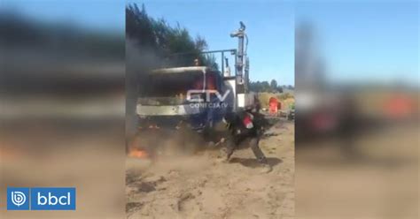 Una M Quina Perforadora De Pozos Destruida Y Una Camioneta Robada Deja