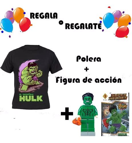 Pack Polera Hulk Figura Armable Lego Tipo Cuotas sin interés