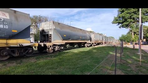 Tren Vac O De Nca Saliendo A Buena Velocidad De Villa Mar A Rumbo Hacia