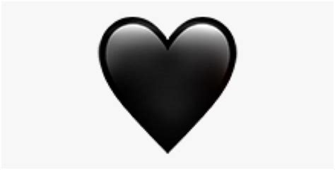 Iphone Black Heart Emoji, HD Png Download , Transparent Png Image - PNGitem