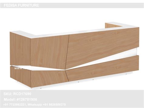 Reception Office Curved Wood Reception Desk Reception Counter Revit