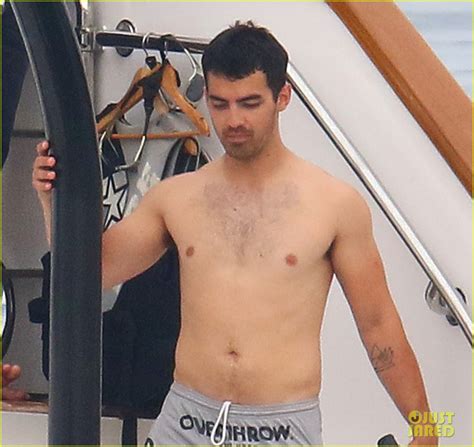 Joe Jonas Goes Shirtless While Hanging Out With Nick In Cannes Photo