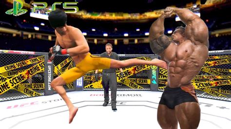 Ufc4 Bruce Lee Vs Tomas Bodybuilder Ea Sports Ufc 4 Youtube