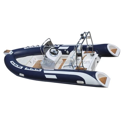 Fiberglass 16ft 4 8m Rigid Inflatable Rowing Boats For Fishing Luxury