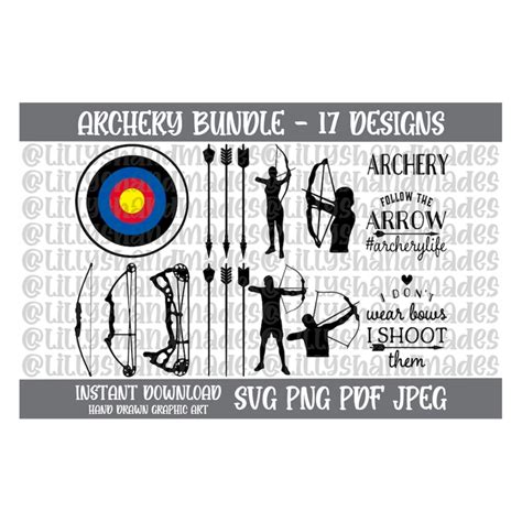 Archery Svg Archery Png Bow And Arrow Svg Target Svg Arc Inspire