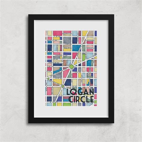 Logan Circle Print — Terratorie Maps + Goods