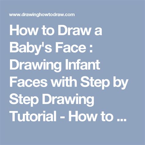 How to Draw a Baby's Face : Drawing Infant Faces with Step by Step ...