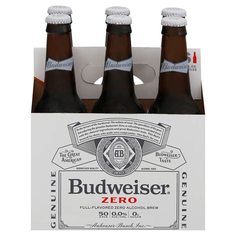 Budweiser Zero Non Alcoholic Beer Pk Fl Oz Bottles Ct Fl