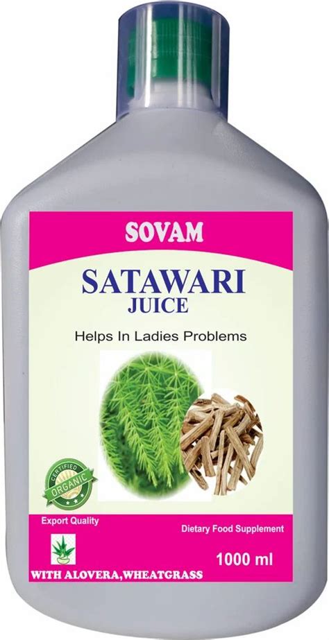 Sovam Shatawari Juice Ml At Rs Healthy Herbal Juice