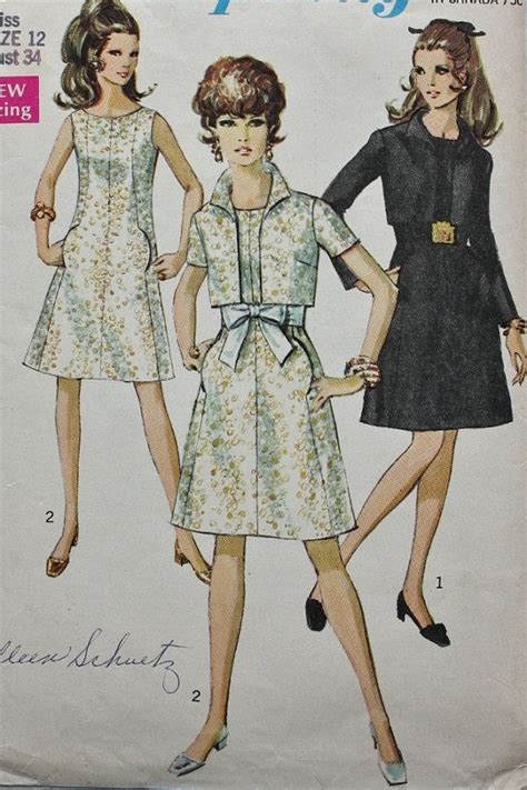 Vintage 1960s Simplicity 7952 Sewing By BluetreeSewingStudio One Piece