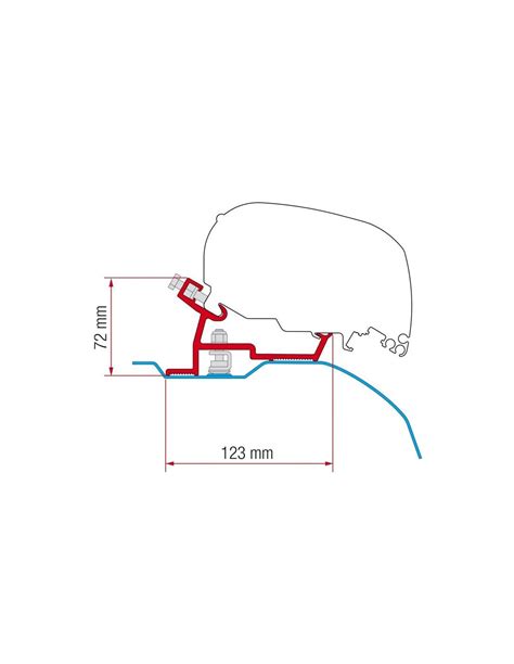 Awning Fiamma F80s 370 White Royal Gray For Fiat Ducato L3h2 After 062006