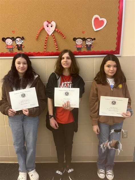 Alamogordo Kiwanis Club January 2023 Most Improved Students Of The