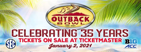 Outback Bowl College Football New Year S Day Game