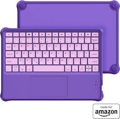 Made For Amazon Kids Wireless Bluetooth Keyboard Purple For Fire Hd