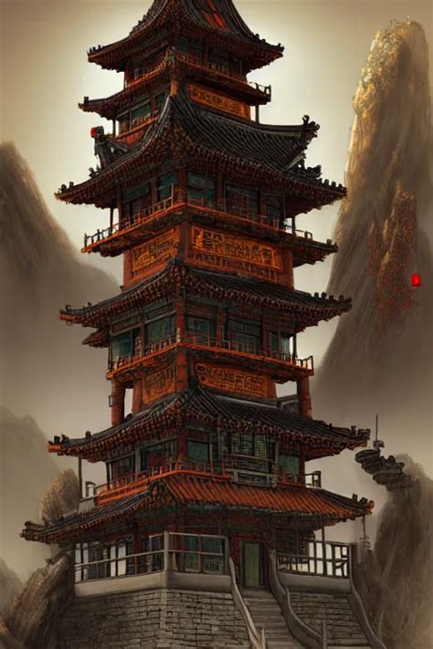 Steampunk Chinese Ancient Castle Fantasy Trending On Stable Diffusion