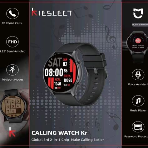 Buy Xiaomi Kieslect Kr Smart Watch With Calling Feature Global Version