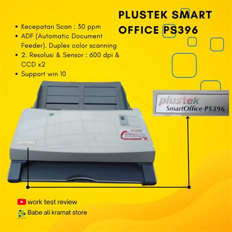 Jual Scanner Folio F Plustek Smart Office Ps Kecepatan Scan Bisa