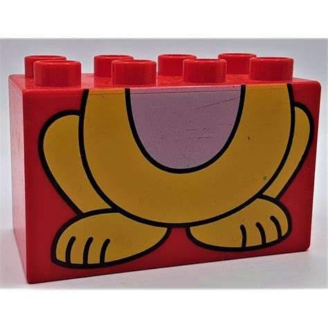 Duplo Red Brick X X With Cat Legs And Body Brick Owl