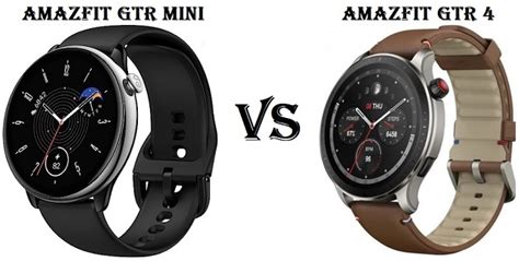 Amazfit GTR Mini VS Amazfit GTR 4 Comparison - Chinese Smartwatches