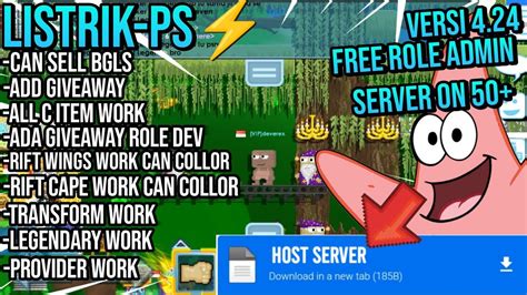 KEREN CUY FREE UNLI GTPS TERBARU 2023 GROWTOPIA PRIVATE SERVER SUPPORT