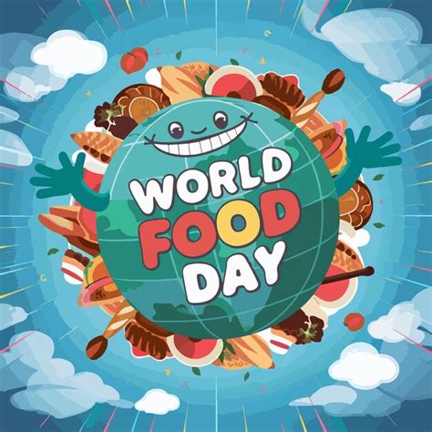 World Food Day Vector Illustration Creative Concept Premium Ai