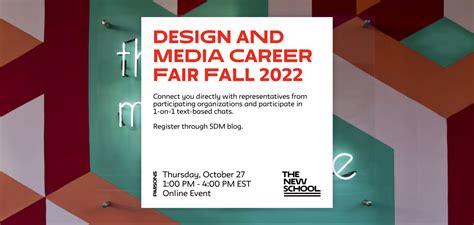 Ms Sdm Design And Media Career Fair Fall Ms Strategic Design